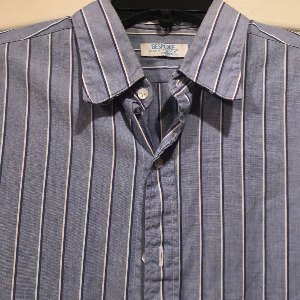 Bespoke Couture 16/34 The Hub LTD Broadcloth Shirt - Picture 2 of 5